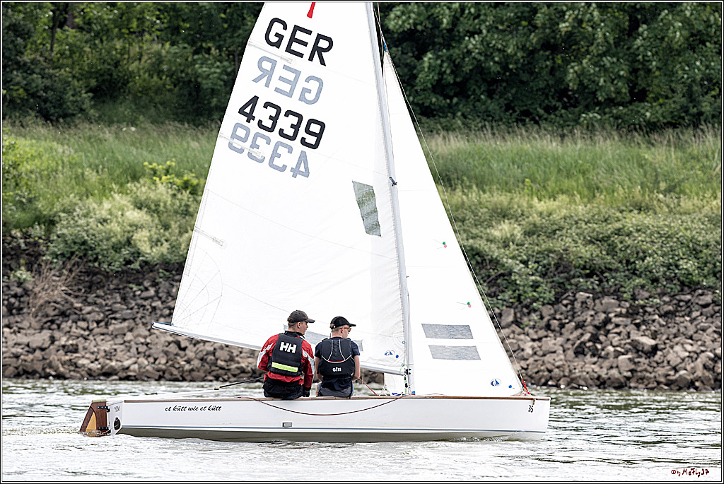 100 Jahre Rheinwoche 2022 - 2. Wettfahrt  Hitdorf - Duesseldorf, 03.06.2022,